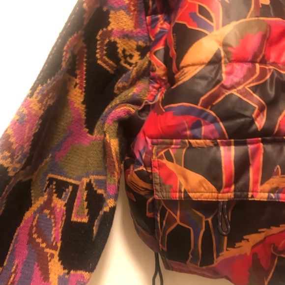 NWT $310 FARM Rio Wild Horses REVERSIBLE Mixed Media Jacket in Medium! - Picture 11 of 16